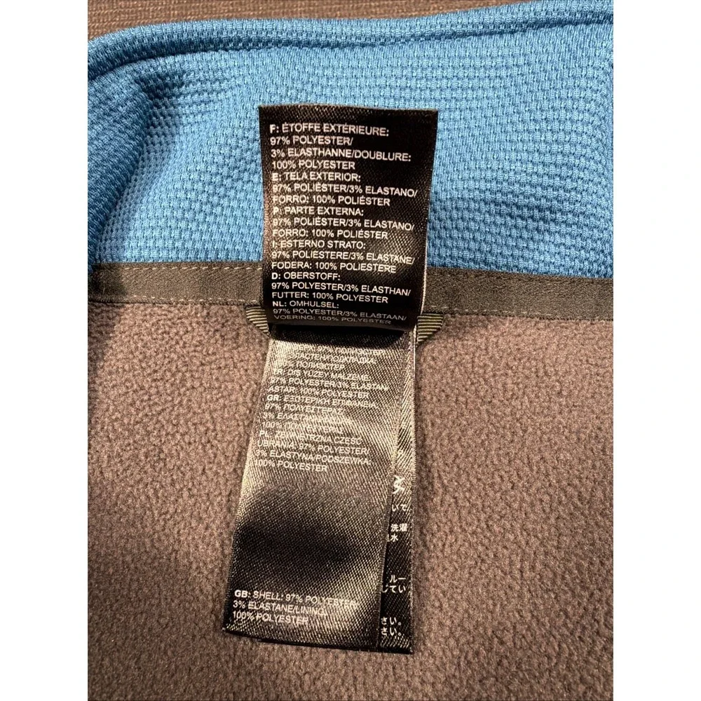 THE NORTH FACE Men's Full‎ Zip Waffle Knit Jacket XXL Teal Thermal CJJ2